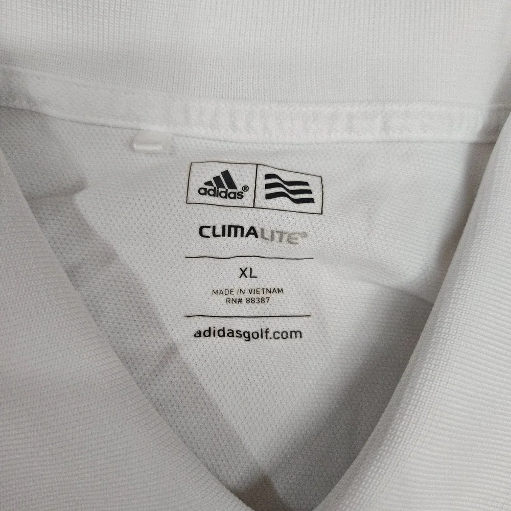Adidas Golf Auburn Tigers Shirt Polo Shirt Men XL White SEC Football Lightweight